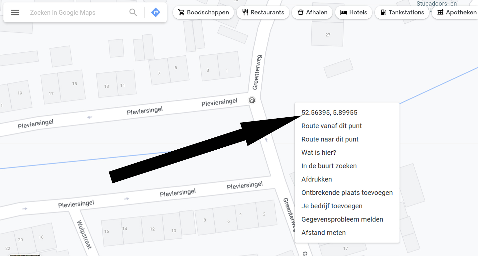 Google Maps gebruiken in de speurtochtapp WebAdventure